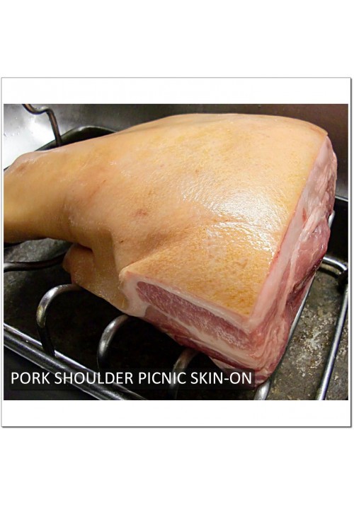 Pork Collar Kapsim Boston butt SHOULDER BONE-IN SKIN ON PICNIC frozen LOCAL PREMIUM 7-9kg (price/kg) PREORDER 3-7 days notice